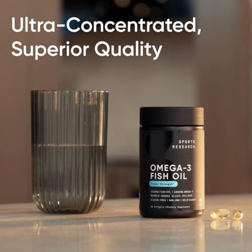 Triple Strength Omega-3 Fish Oil: Wild Alaskan Pollock - 30 Softgels