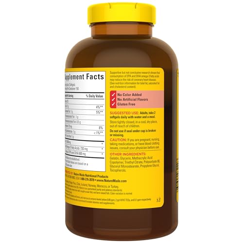 Nature Made Fish Oil Supplements 1200mg, Omega 3