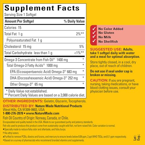 Ultra Omega 3 Fish Oil for Heart, Brain, Eyes