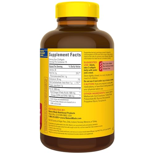 Nature Made Fish Oil Softgels: Healthy Heart Omega 3