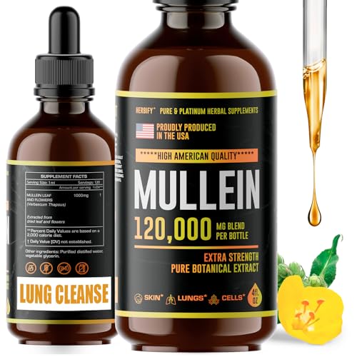 HERBIFY Lung Cleanse Drops - Mullein Leaf Extract