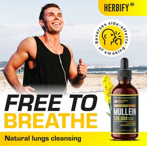 HERBIFY Lung Cleanse Drops - Mullein Leaf Extract