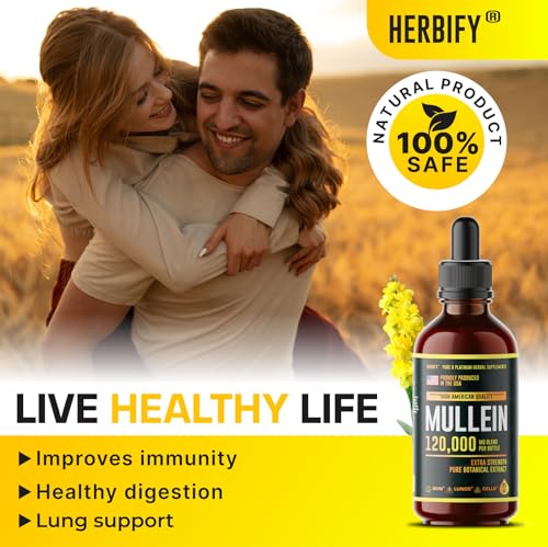 HERBIFY Lung Cleanse Drops - Mullein Leaf Extract