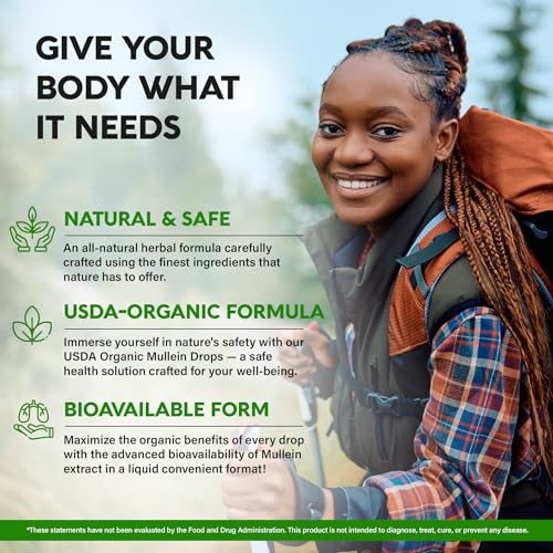 Organic Mullein Lung Detox & Bronchial Cleanse Drops