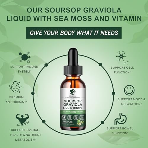 Soursop Graviola & Sea Moss Liquid Extract Blend