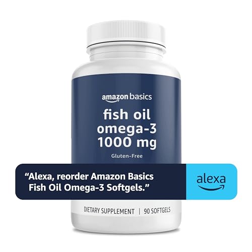 Amazon Basics Omega-3 Fish Oil Softgels 1000mg
