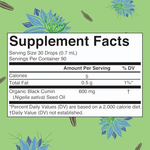MaryRuth's Organic Black Seed Oil Drops - 3 Month Supply