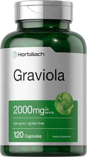 Graviola Extract 2000 mg Capsules | Non-GMO, Gluten Free | Soursop by Horbaach