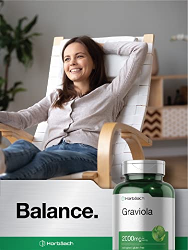 Graviola Extract 2000 mg Capsules | Non-GMO, Gluten Free | Soursop by Horbaach