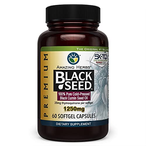 High Potency Black Seed Oil Capsules - 60 Count