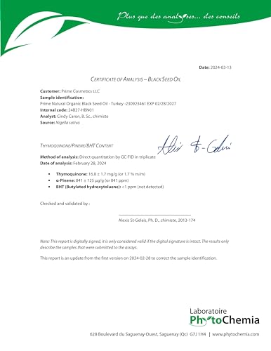 Certified Organic Black Seed Oil 4oz