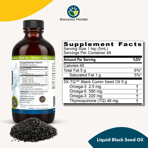 Premium Cold Pressed Black Seed Oil - 8oz