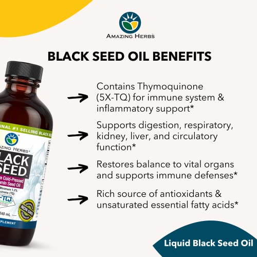 Premium Cold Pressed Black Seed Oil - 8oz