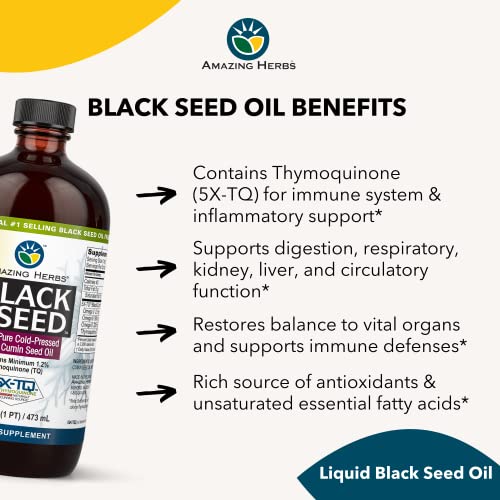 Premium Cold Pressed Black Seed Oil - 16oz
