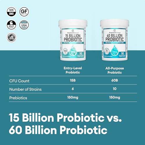 Beginner Probiotics for Digestive Health - 15 Billion CFU