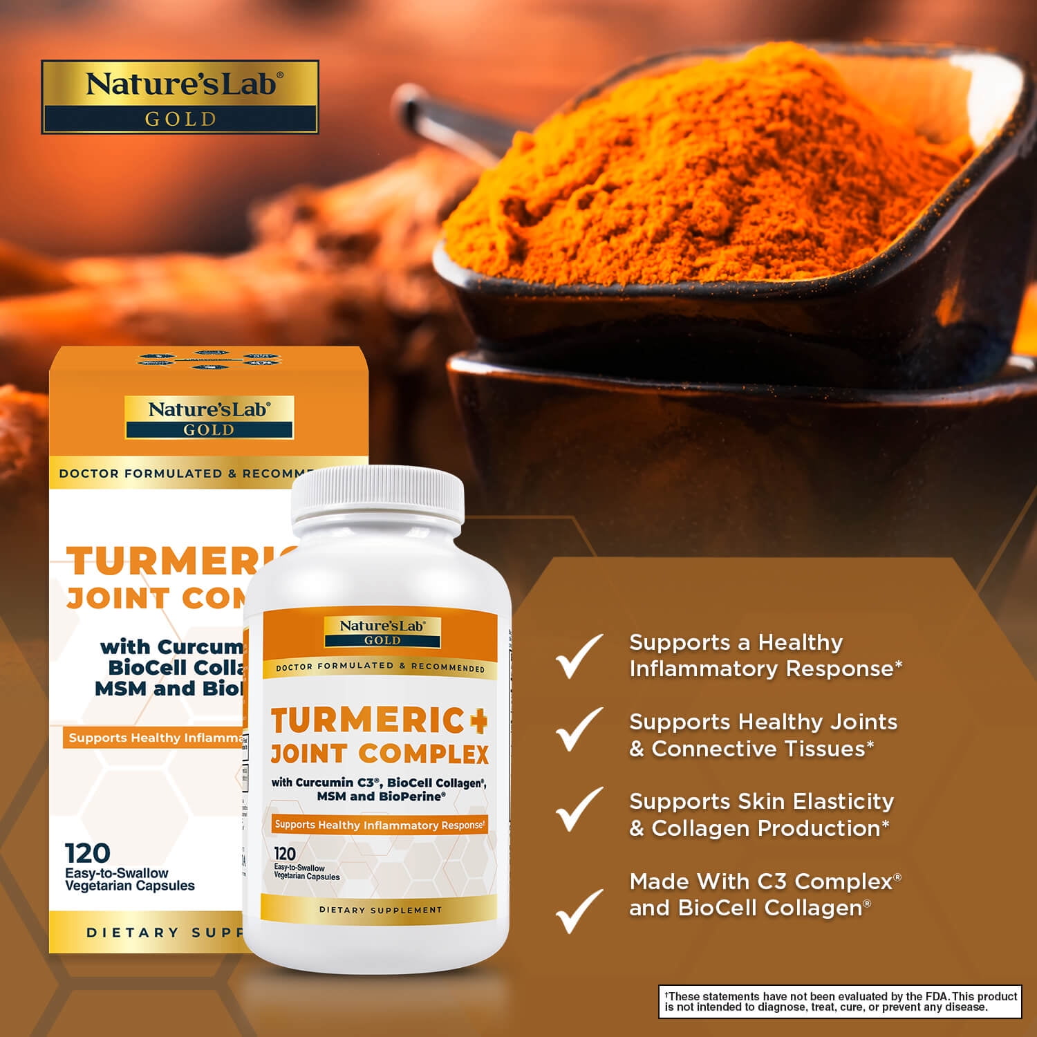 Gold Turmeric Joint Complex with BioCell Collagen