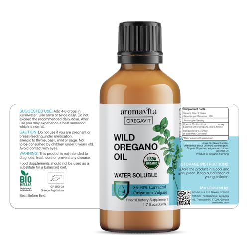 Oregavit Water Soluble Wild Oregano Oil Dietary Supplement