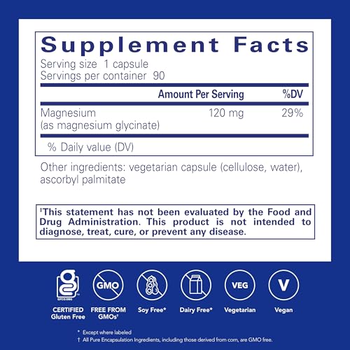 Magnesium Glycinate Supplement for Stress Relief