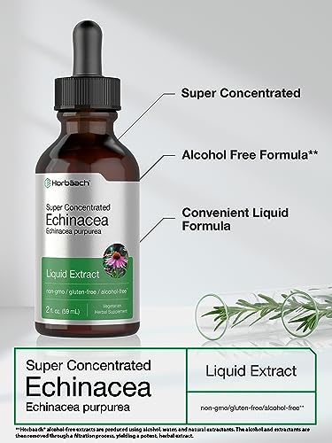 Horbaach Echinacea Extract, 2oz, Vegetarian & Alcohol-Free