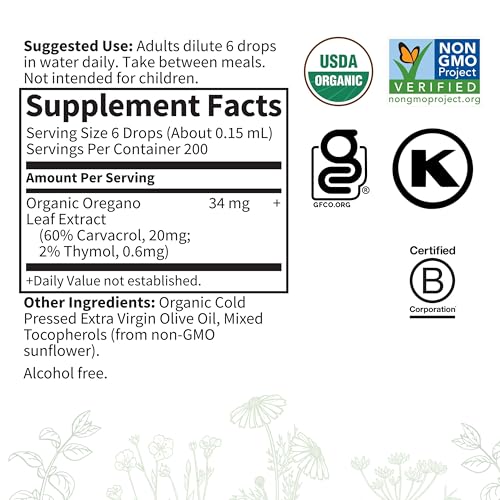 Organic Oregano Oil Drops - Immune Support
