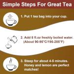 Organic Mullein Leaf Tea Bags for Lung Health