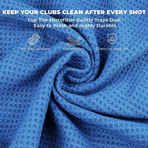 MOSUMI 3 Pack Golf Towel Set, Tri-fold