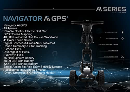 MGI Navigator Ai GPS+ Electric Golf Cart Package
