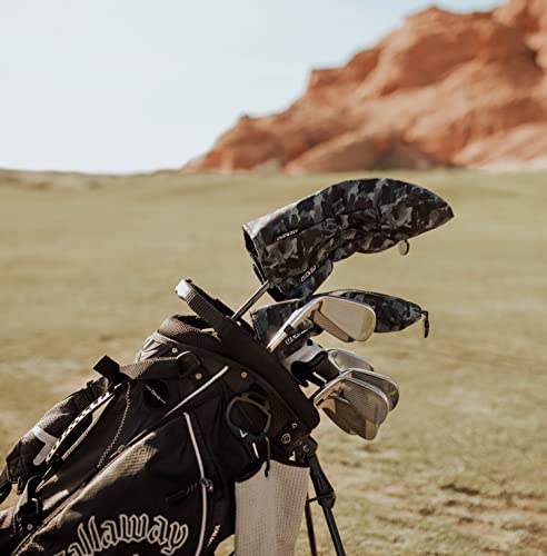 VIXYN 3 Pack Golf Club Head Covers (Black)