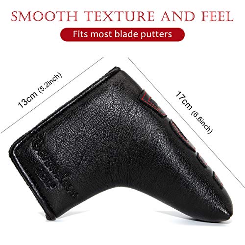 Barudan Golf Black Blade Putter Headcovers with USA Flag