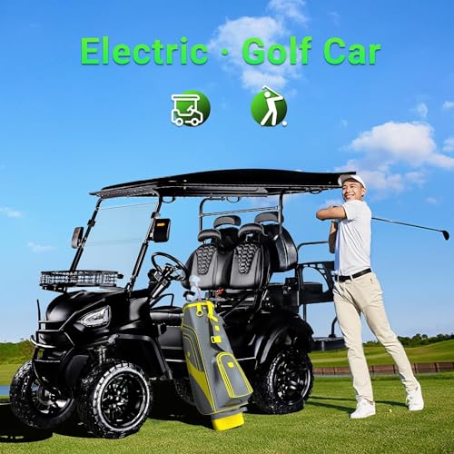 48V 5000W AC Motor Golf Cart with Off-Road Tires