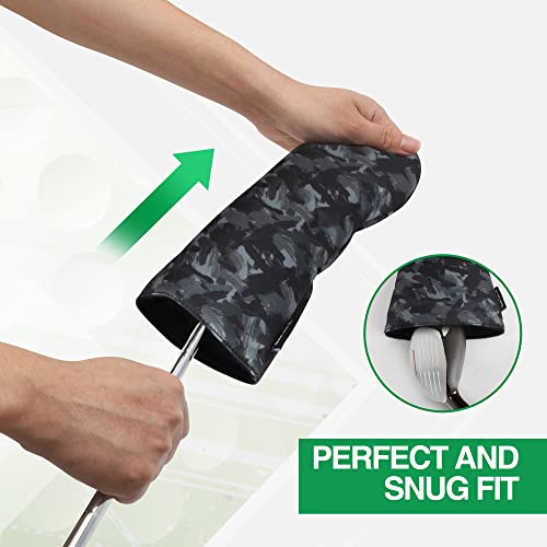 VIXYN 3 Pack Golf Club Head Covers (Black)