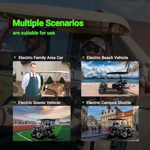 48V 5000W AC Motor Golf Cart with Off-Road Tires