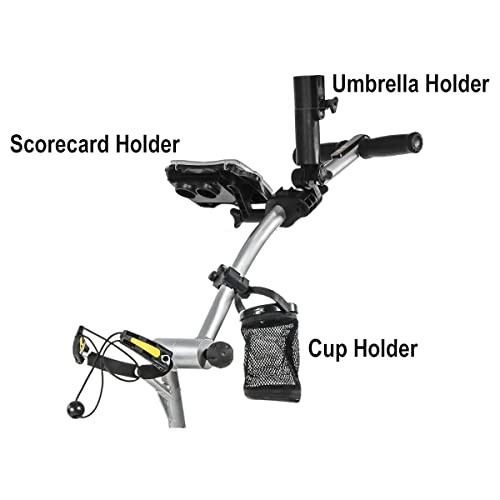 Arctic White Golf Push Cart with Remote Control