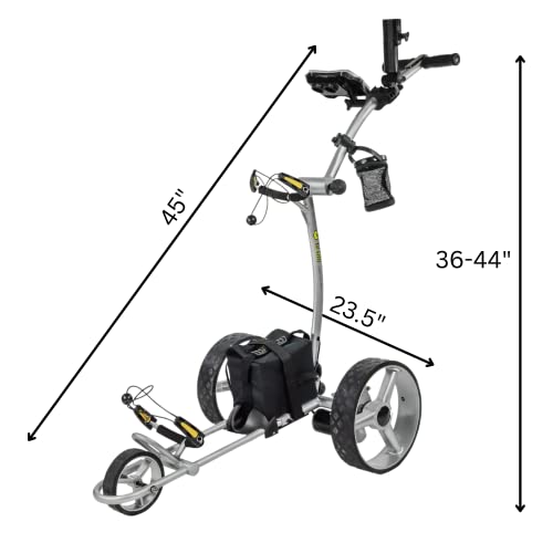 Arctic White Golf Push Cart with Remote Control