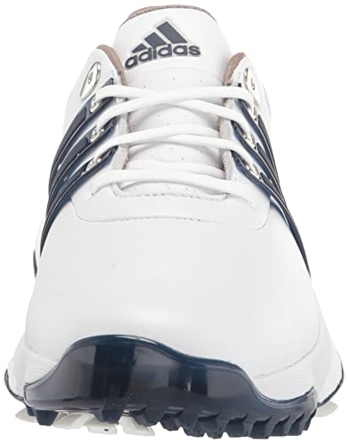 adidas Tour360 22 Golf Shoes, White/Silver/Blue, Size 10.5