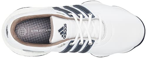 adidas Tour360 22 Golf Shoes, White/Silver/Blue, Size 10.5