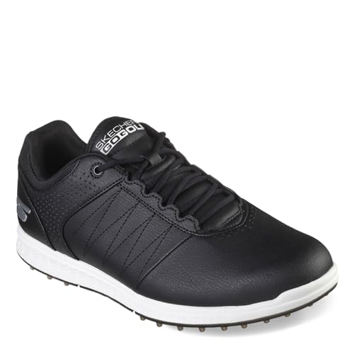 Skechers Men's Black Spikeless Golf Shoe, Wide Fit