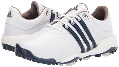 adidas Tour360 22 Golf Shoes, White/Silver/Blue, Size 10.5
