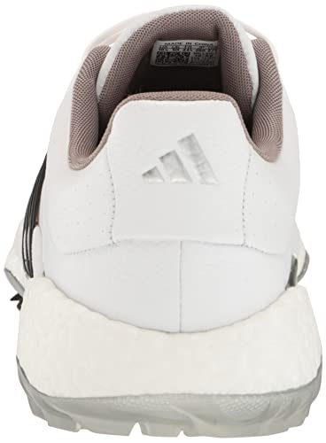 adidas Tour360 22 Golf Shoes, White/Black/Silver, Men's 10.5
