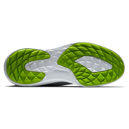 Men's Grey/White/Lime FJ Flex Golf Shoe, Size 10