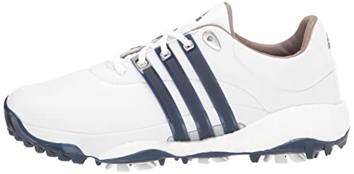 adidas Tour360 22 Golf Shoes, White/Silver/Blue, Size 10.5