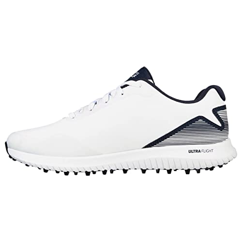 Skechers Men's Arch Fit Spikeless Golf Shoe, White/Navy