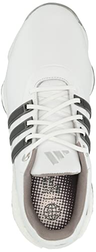 adidas Tour360 22 Golf Shoes, White/Black/Silver, Men's 10.5