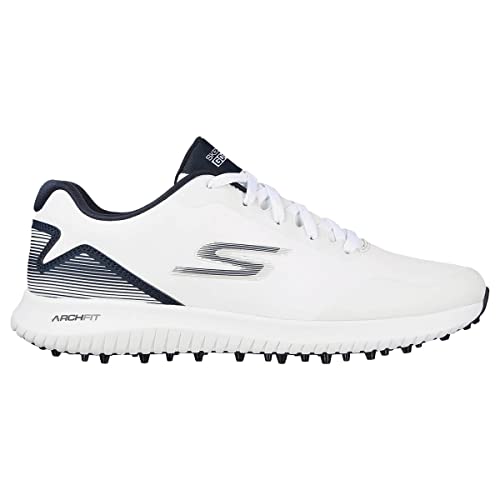 Skechers Men's Arch Fit Spikeless Golf Shoe, White/Navy