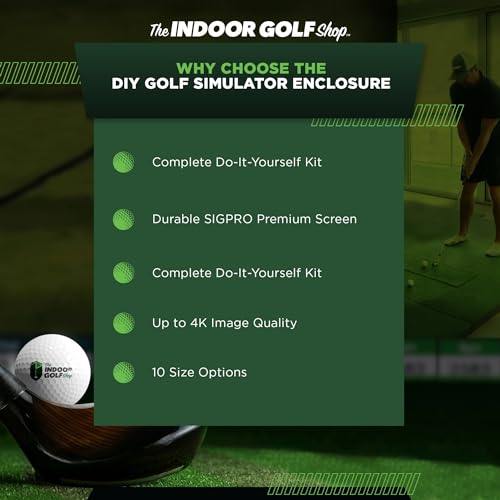 DIY Golf Simulator Enclosure Kit - SIGPRO Screen