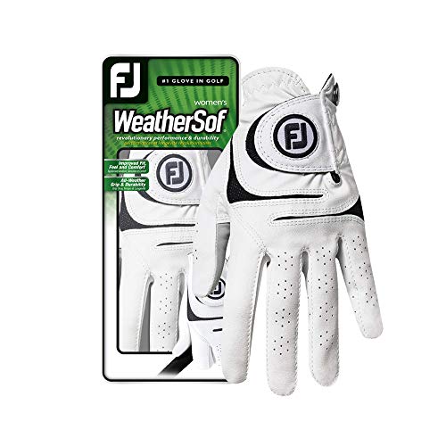 FootJoy Women's WeatherSof Golf Glove, White Medium - Left