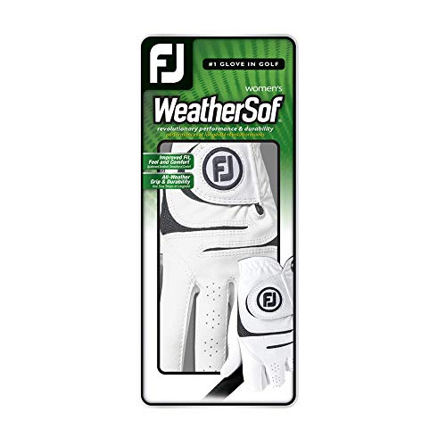 FootJoy Women's WeatherSof Golf Glove, White Medium - Left