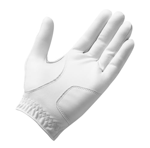 TaylorMade Stratus Tech Golf Glove - White, Left Hand-Large