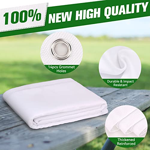 AIKEEC Indoor Golf Simulator Screen with 14 Grommet Holes