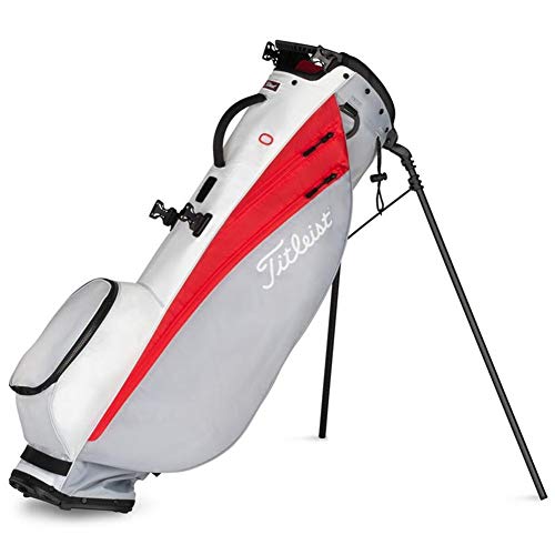 Titleist Players 4 Carbon Stand Bag Grey/Red/White